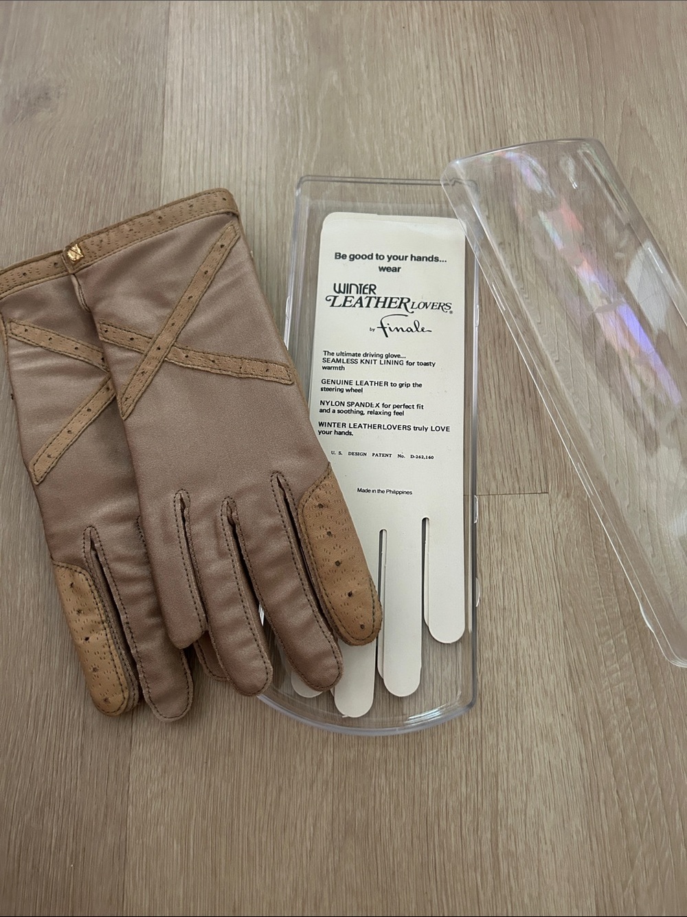 🦩Finale vintage winter leather gloves NEW